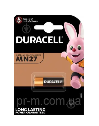 Батарейка Duracell MN27 (27A) 12V блістер 1шт Рівне - фото 1