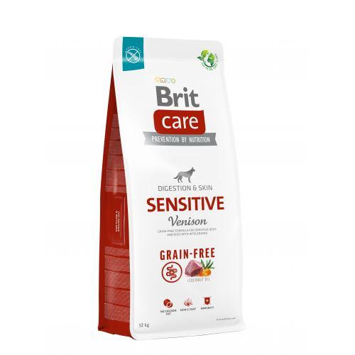 Сухий корм Brit Care Dog Grain-free Sensitive для собак з чутливим травленням, беззерновий з олениною, 12 кг Київ - фото 1