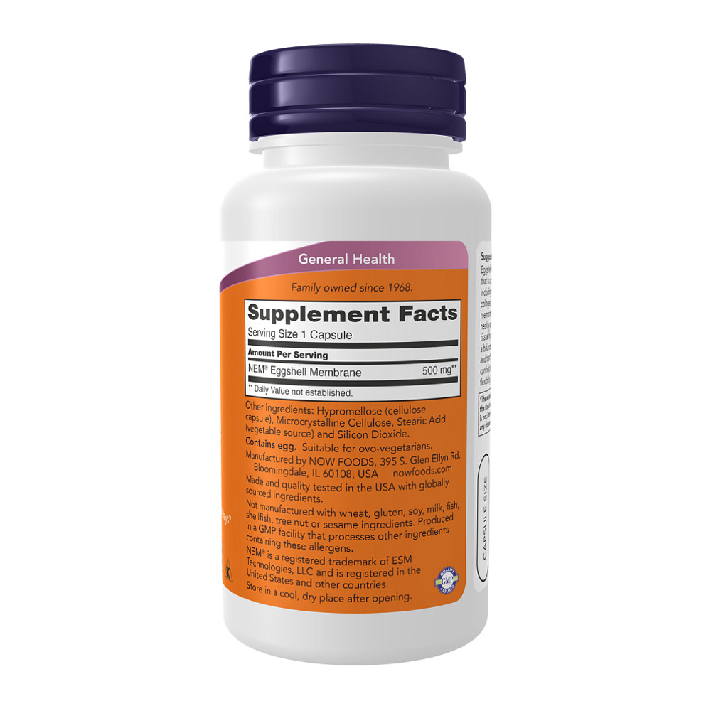 Комплекс для підтримки суглобів Now Foods Eggshell Membrane 500mg - 60 caps Луцьк - фото 2