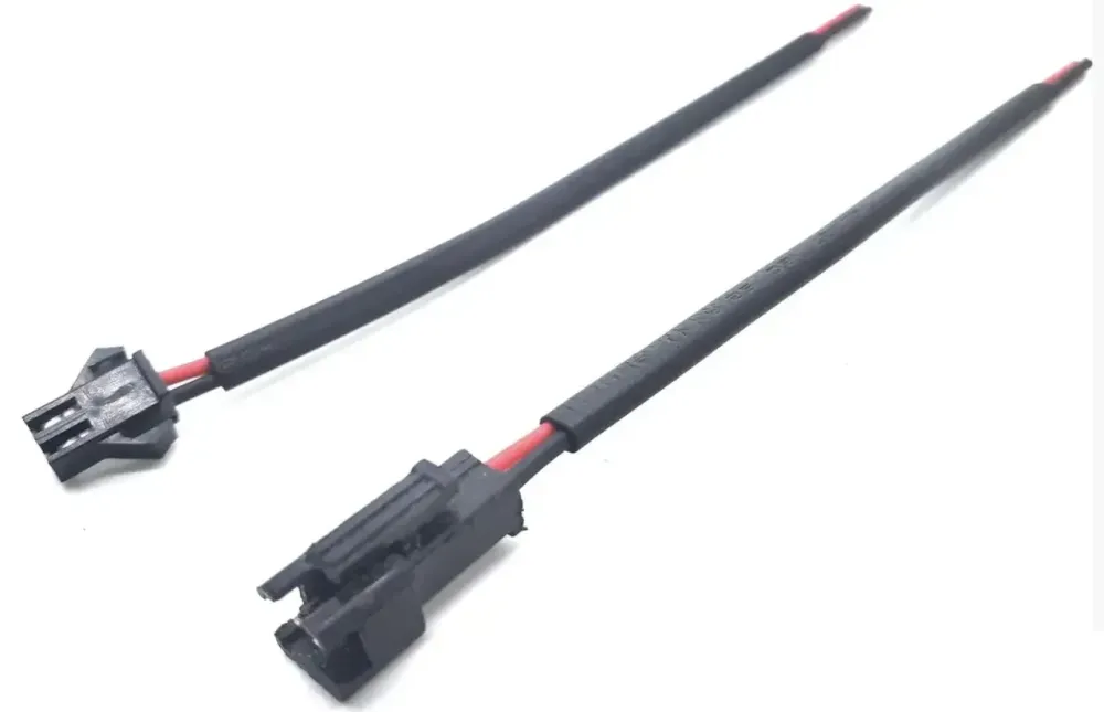 Разъёмы авто 2pin, с кабелем 15см, комплект (штекер+гнездо) Полтава - изображение 1