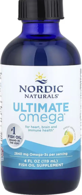 Рыбий жир омега 3 жидкие Nordic Naturals Ultimate Omega 119 мл лимон Киев - изображение 1