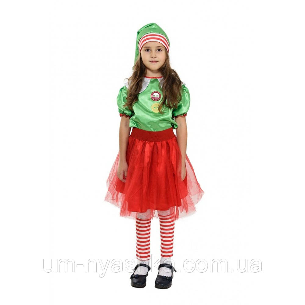Дитячий новорічний костюм Ельфа для дівчинки Ельфійка Кривий Ріг - фото 1