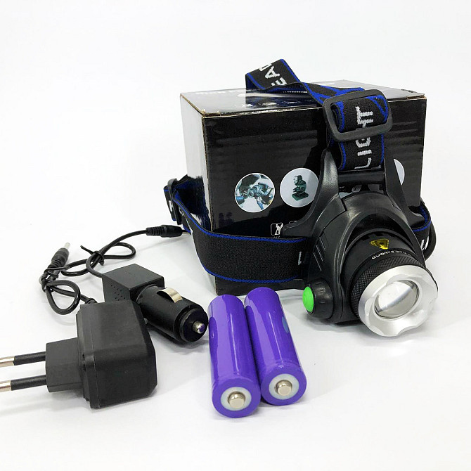 Потужний ліхтарик світлодіодний на голову PLD-T115-PM30-TG, Ліхтарик налобник, ZW-163 Водонепроникний ліхтарик Київ - фото 2