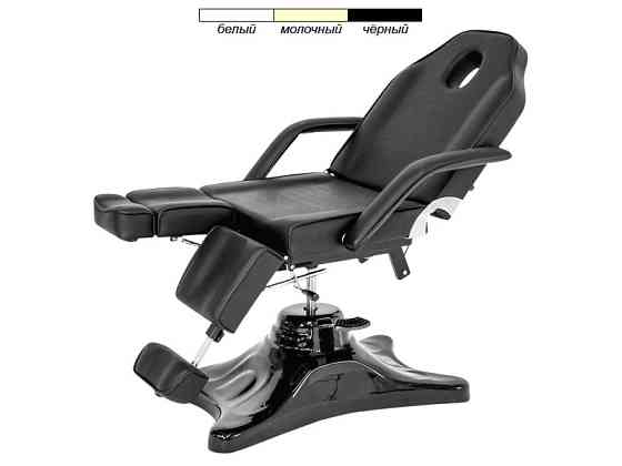 Кушетка педикюрна модель CH-234-1, з гідравлічним регулюванням висоти Чорний Київ