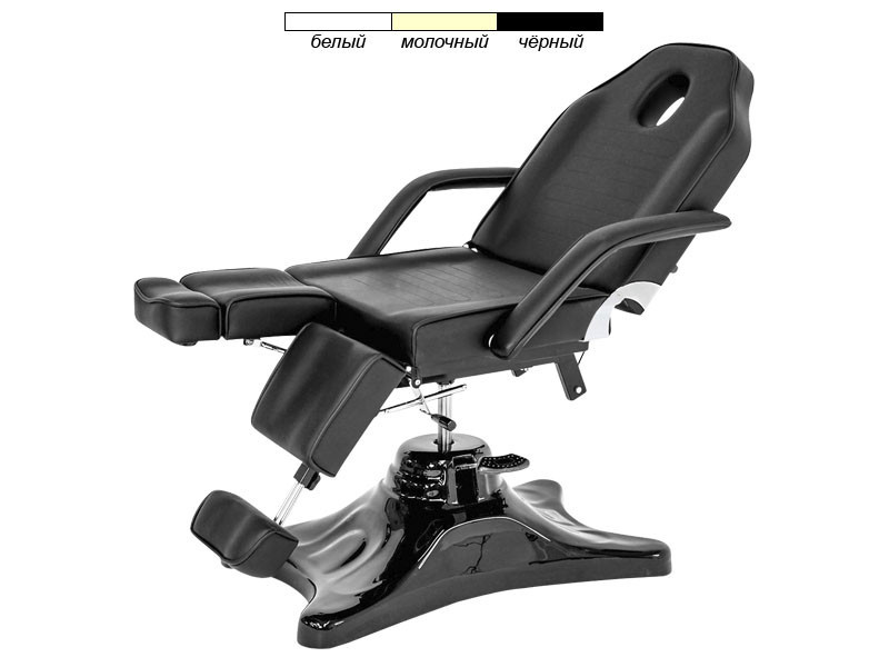 Кушетка педикюрная модель CH-234-1, с гидравлической регулировкой высоты Черный Киев - изображение 2