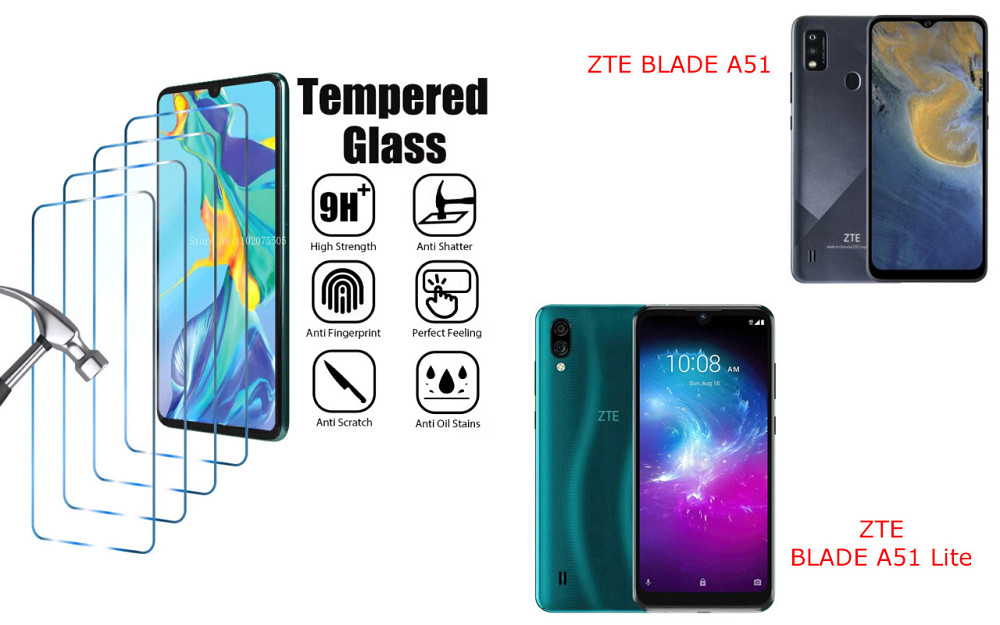 Защитное стекло ArmorGlass для ZTE BLADE A51, BLADE A51 Lite – устойчивое к царапинам и ударам Киев - изображение 1