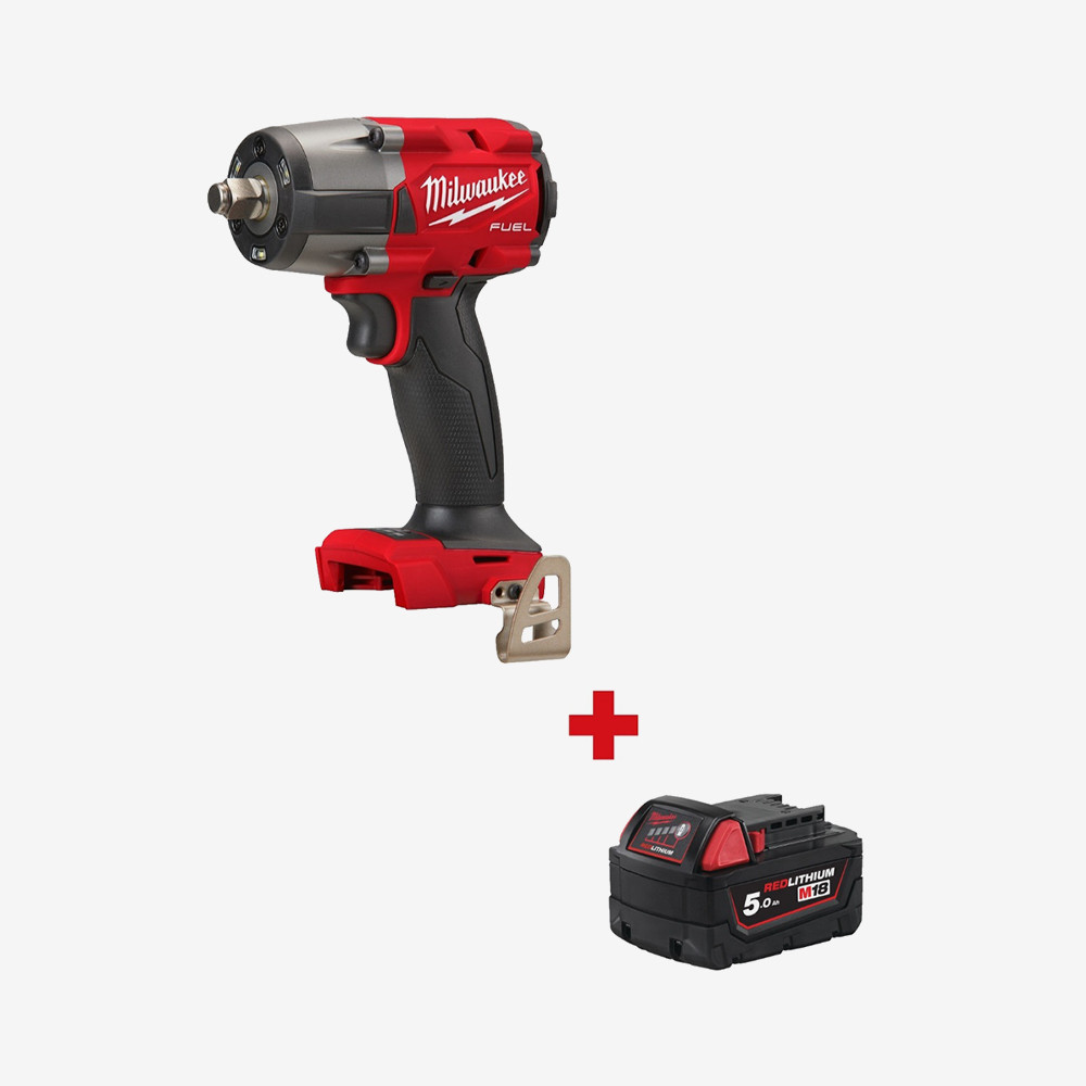 Гайкокрут акумуляторний 1/2" MILWAUKEE, M18 FMTIW2F12-0, 881Нм (+ак., M18 B5 (5Aг)) Одеса - фото 1