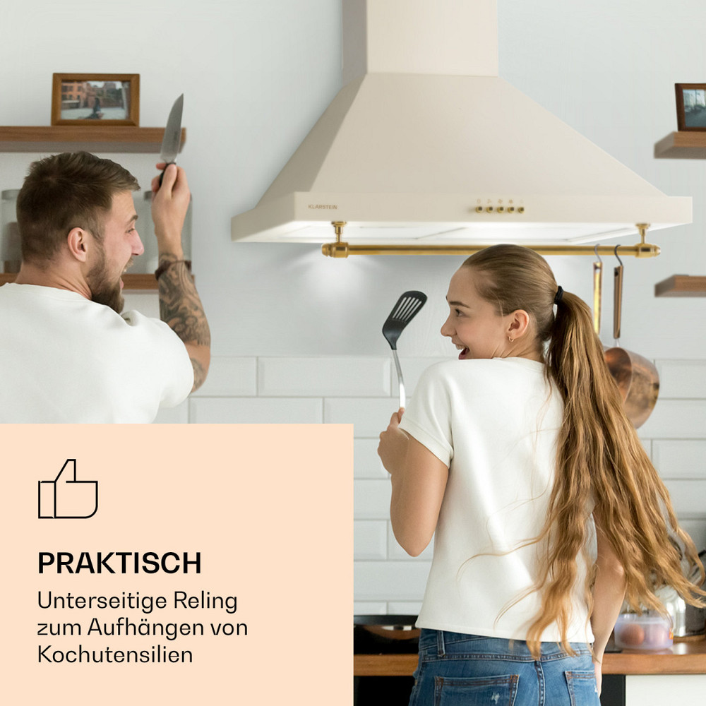 Вытяжка Montblanc 60 610 м³/ч 165 Вт 2x1,5 Вт LED рейлинг кремовый (Германия, читать описание) Ровно - изображение 2