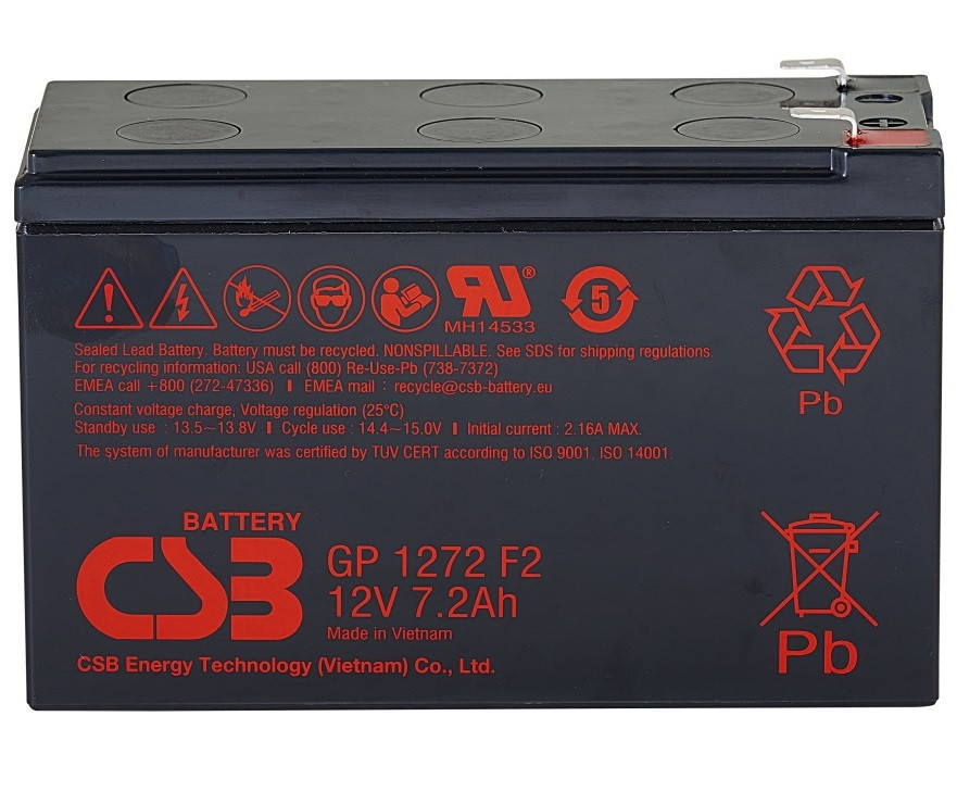 Акумуляторна батарея CSB 12 V 7.2 AH (GP1272) ( 24255 ) Харків - фото 1