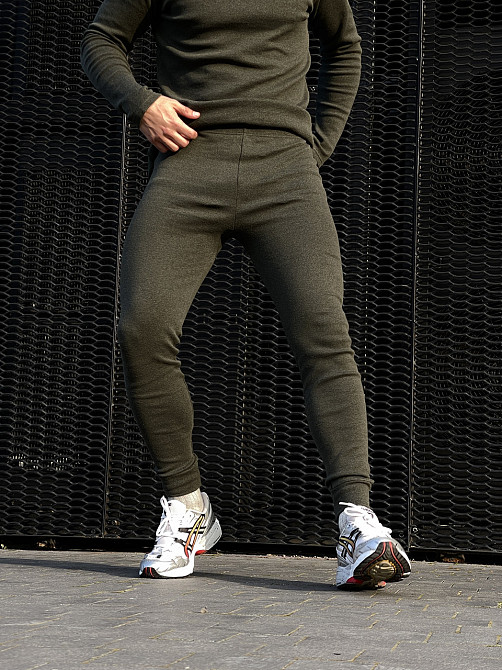 Термобілизна чоловіча тактична колір олива на флісі, для ЗСУ S M L XL XXL Дніпро - фото 6