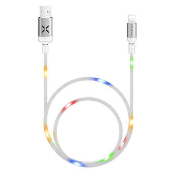 Кабель Lightning McDodo X Series Voice Control с аудио синхронизацией CA584 (Белый, 1м) Николаев