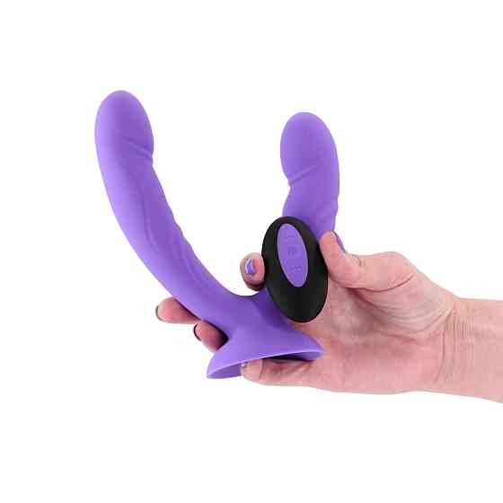 Подвійний дилдо з вібрацією NS Novelties INYA - Duet - Purple Sex Aura Київ