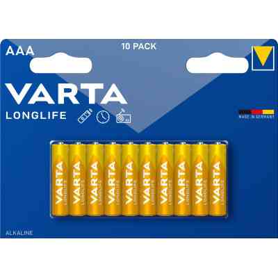 Батарейка Varta AAA Longlife щелочная * 10 (04103101461) Винница