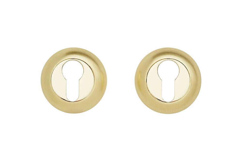 Накладки на циліндр Gavrohe A5-EH SB/PB матове золото/ золото Київ - фото 1