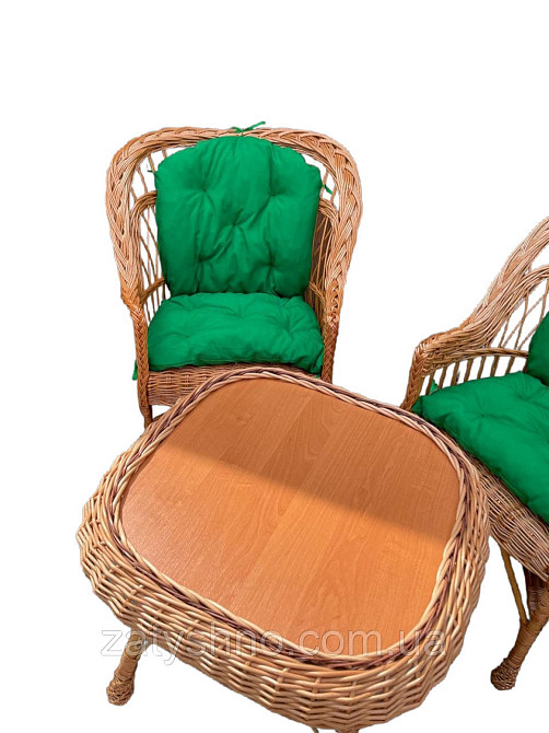 Комплект плетених меблів з подушками Київ - фото 7