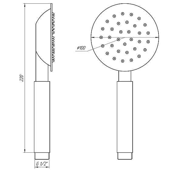 Душевая лейка Globus Lux SUS-001H Киев