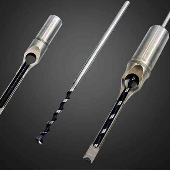 Набор сверл Уаттса 4шт 6.4-12.7мм для квадратных отверстий по дереву, фанере, ДСП, МДФ Киев