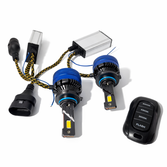 Комплект світлодіодних ламп StarLight Color HB4 9006 (P22d) + стробоскоп з пультом керування 3000K/4300K/6000K 12/24V Харків