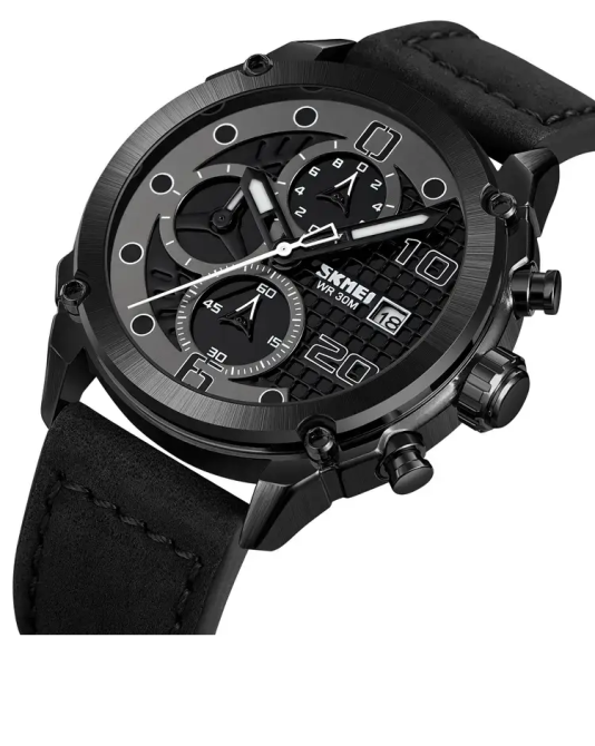 Класичний чоловічий годинник Skmei 2051 (Чорний) Вінниця - фото 2