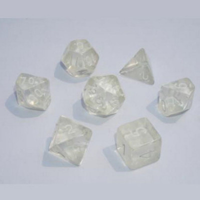 Набор кубиков для настольных игр Games 7 Days Transparent 7 Dice Set - Colorless (g7dtran11) Винница - изображение 1