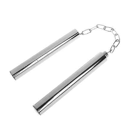 Складные стальные нунчаки RESTEQ 36,5 см — металлические тренировочные палки для единоборств, боевых искусств, трюков и коллекции Киев