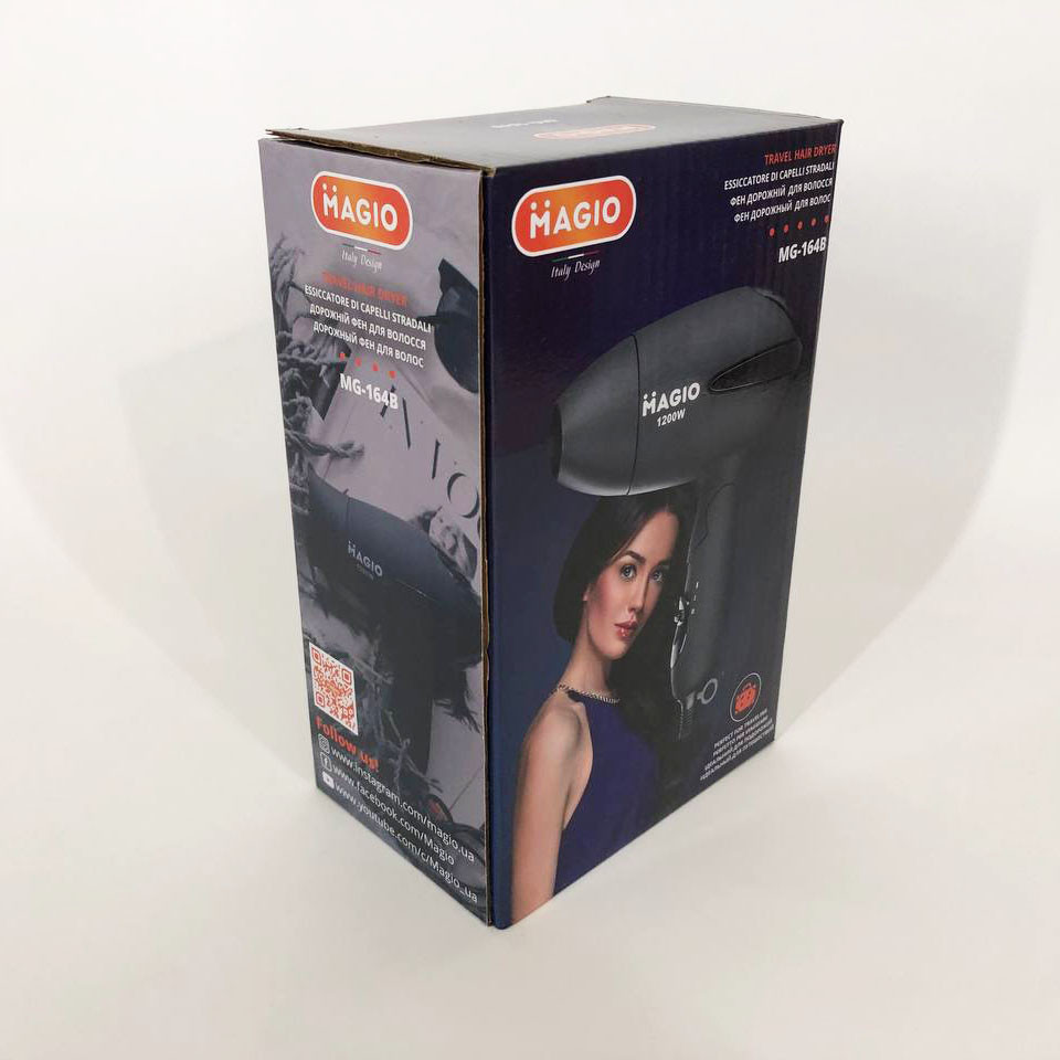 Фен професійний домашній для волосся Magio, Потужний фен для сушіння та укладання волосся IU-74 Львів - фото 7