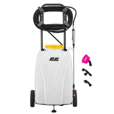 Опрыскиватель 2E AquaSpray 40LR 40л, 12В, 1х12Ah, 7бар, 2.9л/мин, шланг 15м, на колесах (2E-40LWBS15) Винница