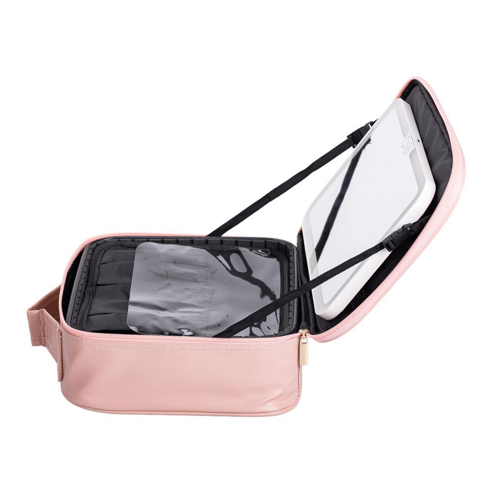 Органайзер косметичка з еко шкіри з дзеркалом та підсвічуванням 26×22×9 см HP-10-2AP Київ - фото 6