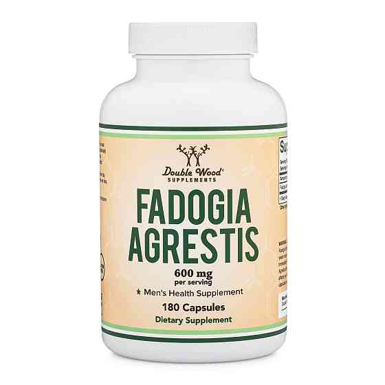 Фадогія Агрестіс Double Wood Fadogia Agrestis Extract 10:1 600 mg 180capsules Луцьк