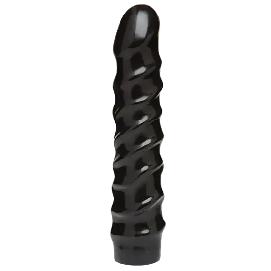 Дилдо Doc Johnson CodeBlack - 8 Inch Raging Vac-U-Lock із стимулювальним рельєфом, діаметр 3,8 см Львів