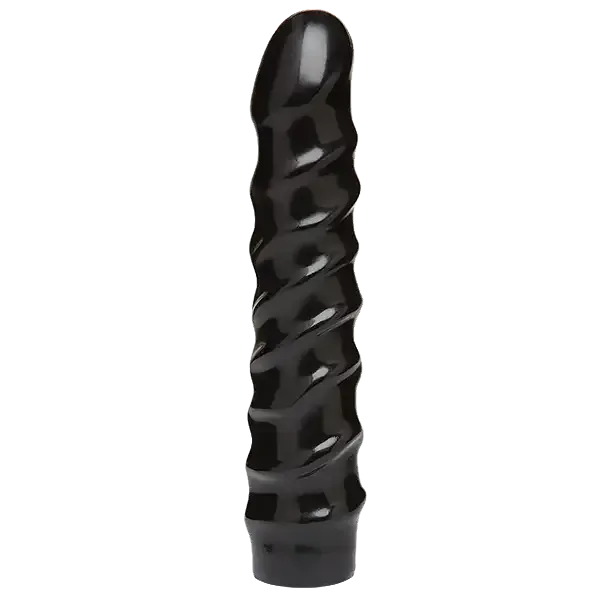 Дилдо Doc Johnson CodeBlack - 8 Inch Raging Vac-U-Lock із стимулювальним рельєфом, діаметр 3,8 см Львів - фото 1