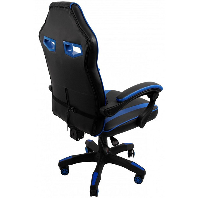 Кресло геймерское компьютерное игровое Bonro B-827 офисное для компьютера дома и офиса Синий Киев - изображение 4