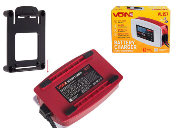 Зарядне устр. VOIN VL-157 6&amp;12V/3-5-7A/3-150AHR/LCD/імпульсний Вінниця