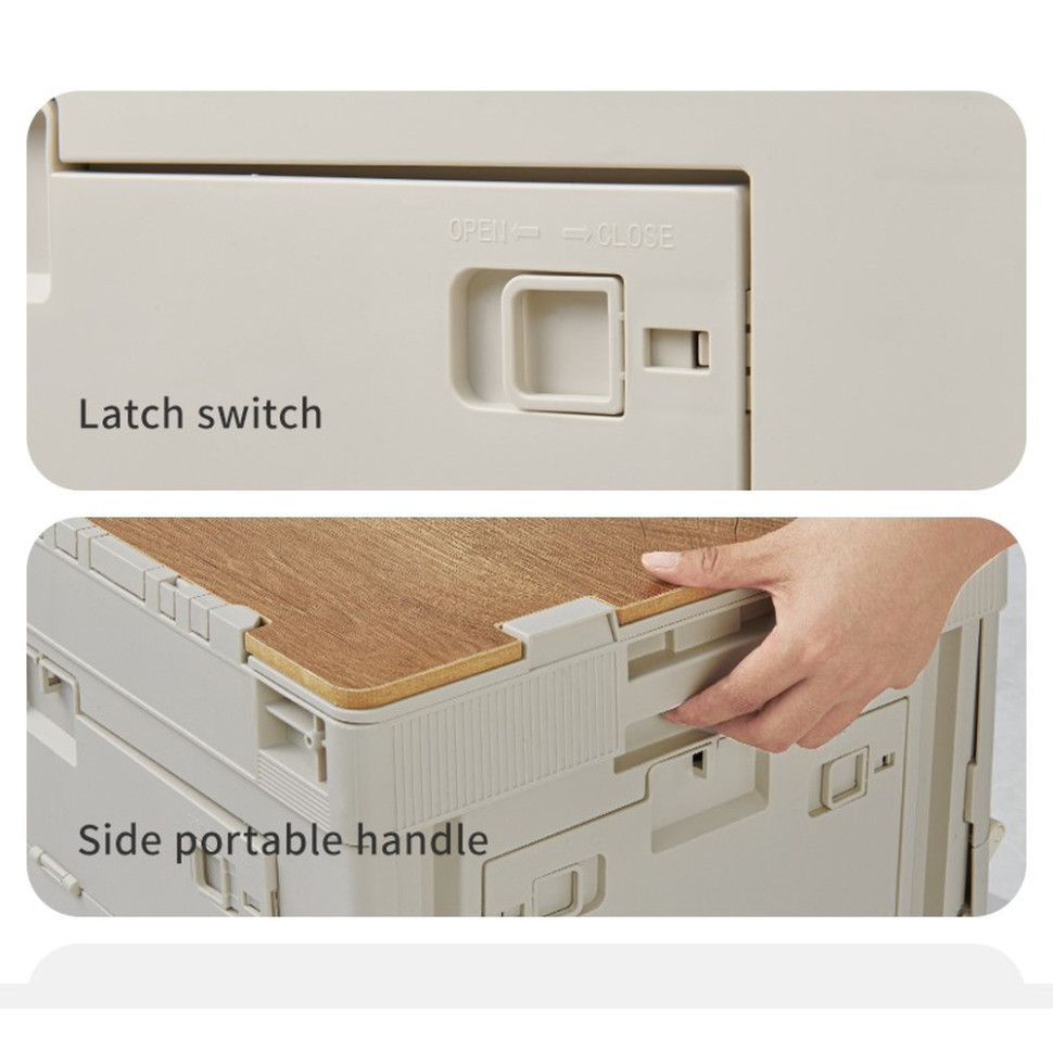 Складной контейнер Naturehike CNK2450XB020, 26 л, бежево-серый Ровно - изображение 4