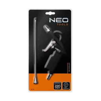 Пістолет для продувки Neo Tools алюміній, подовжене сопло 220 мм, 12 Бар (14-712) Вінниця