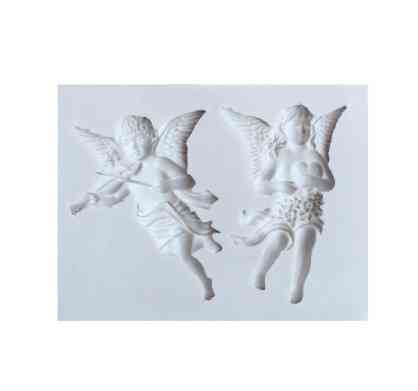 Кондитерский молд Ангелы 106 на 79 мм серый Киев
