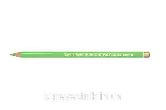 Олівець художній "Kooh-i-Noor" POLYCOLOR 3800/22 yellowish green/жовто-зелений, шт Київ
