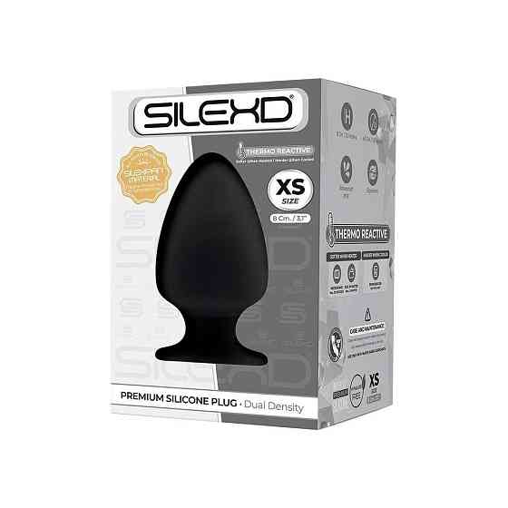 Анальна пробка SilexD (Model 1 size XS) двошарова, силікон + Silexpan, діаметр 4,5 см Sex Aura Київ