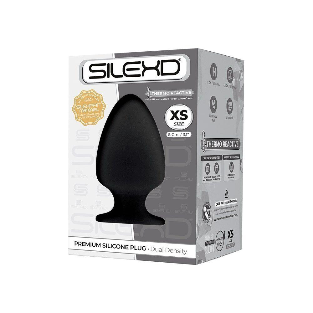 Анальна пробка SilexD (Model 1 size XS) двошарова, силікон + Silexpan, діаметр 4,5 см Sex Aura Київ - фото 2