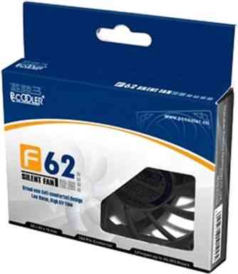 Кулер корпусной Pccooler F62, 3-pin + MOLEX, RPM 3500±10%, BOX Полтава