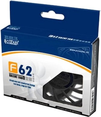 Кулер корпусной Pccooler F62, 3-pin + MOLEX, RPM 3500±10%, BOX Полтава - изображение 1