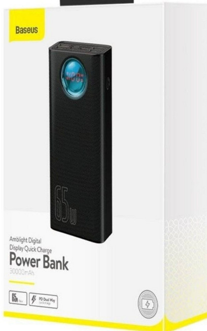 Павербанк 30000 Powerbank Baseus 65W швидка зарядка. Харків - фото 1