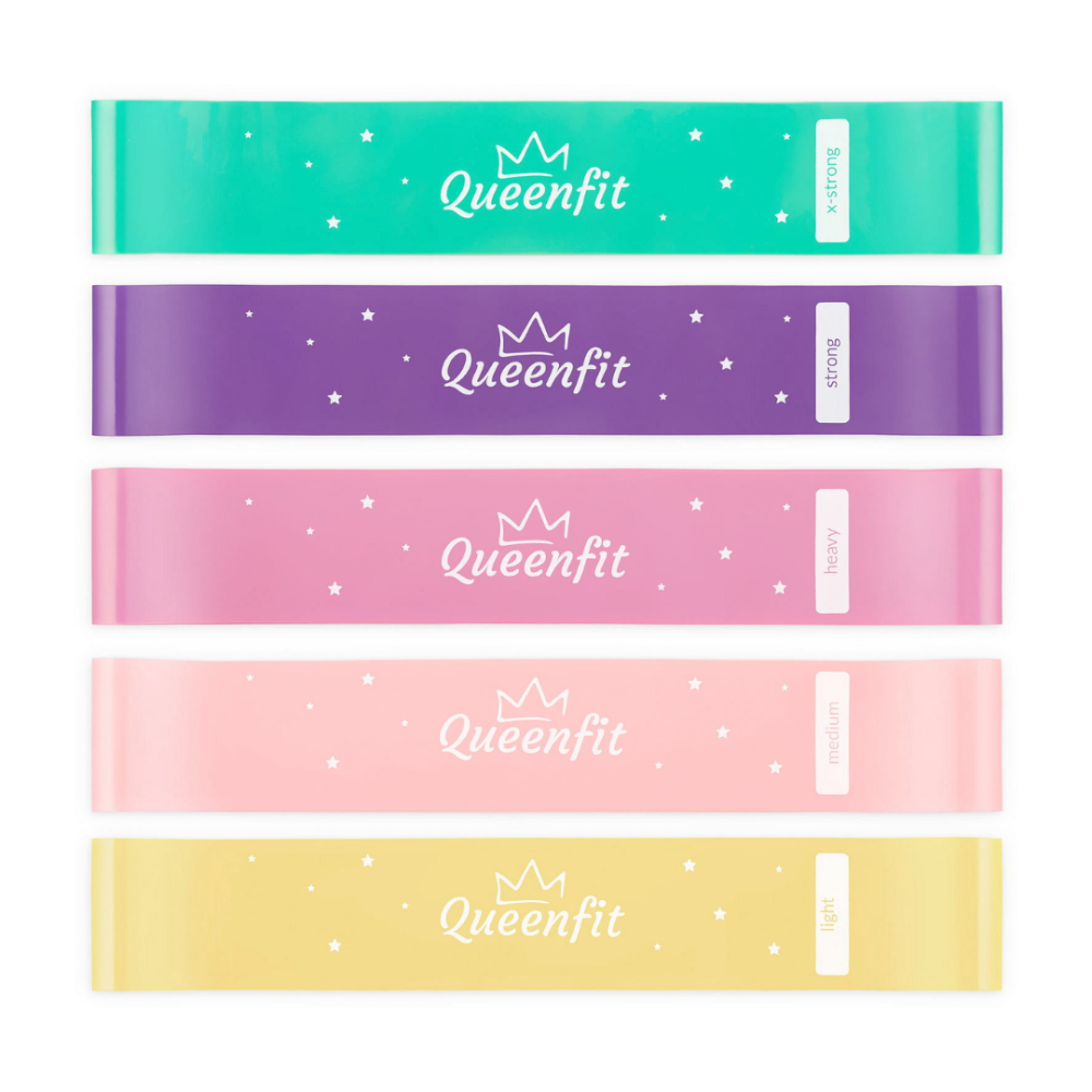 Набір резинок для фітнесу Queenfit 0,5-30кг Q-66435 Киев - изображение 2