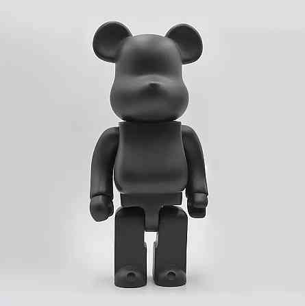 Дизайнерская игрушка Беарбрик 28 см чёрный. Статуэтка Bearbrick 400% Black. Bearbrick Киев