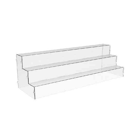 Товарна горка EKOSTAR на 3 сходи з акрилу 500x150x150 Київ