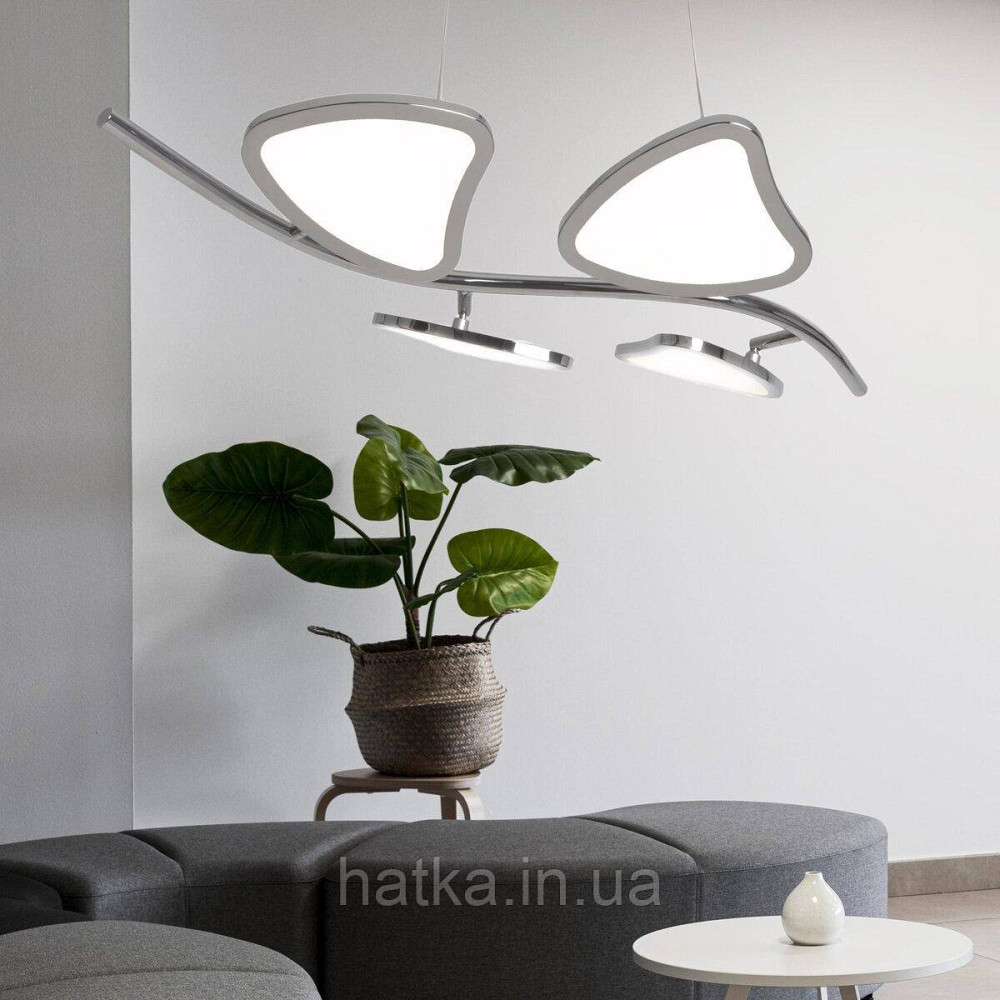 Люстра підвісна світлодіодна пелюстки біла Sirius 2901-4P (64W) Київ - фото 6