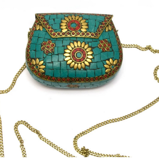 Сумочка жіноча з металу з камінням Київ - фото 1