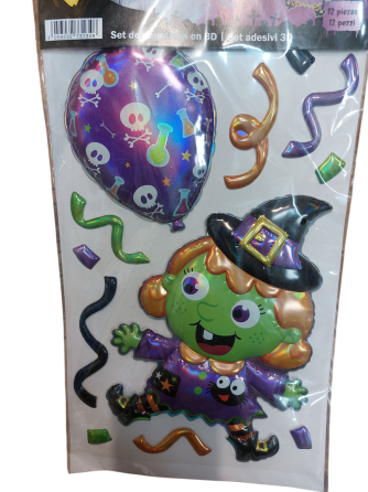 Наклейка для Хэллоуина 33 на 21 см разноцветный Киев