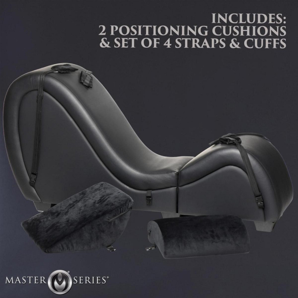 Секс-крісло з подушками Master Series Kinky Sex Lounge with Cushions — Black Sex Aura Київ - фото 10
