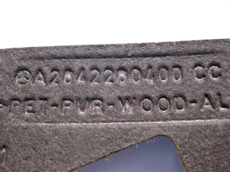 Mercedes-Benz  A2642260400 Верхня шумоізоляція двигуна M264 R4 1.5 2.0л C-Class W205 E-Class W213 C238 CLS C257 GLE W167 GLS X167 Одеса - фото 3